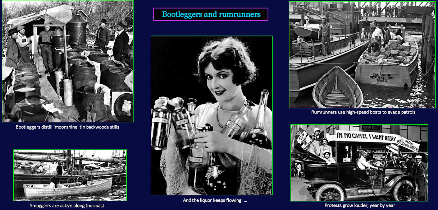 Bootleggers and rumrunners, 1920s